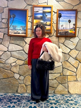 「URBAN RESEARCH Sonny Label（アーバンリサーチサニーレーベル）のアイテム（パンツ）」を使った、maiさん（レディース・158cm）の冬コーディネート