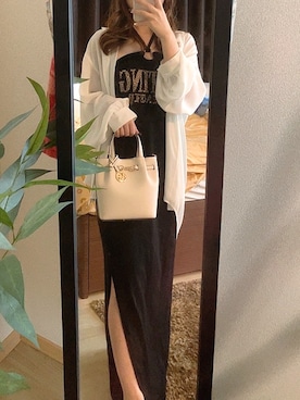 「GRL（グレイル）のアイテム（ワンピース/ドレス）」を使った、ringoさん（レディース・151cm）の夏コーディネート