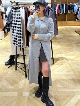 「アイテム（ハンチング/ベレー帽）」を使った、oharu14さん（レディース・165cm・20代）の秋コーディネート