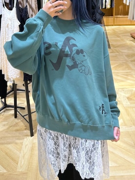 「アイテム（スウェット）」を使った、oharu14さん（レディース・165cm・20代）の夏コーディネート
