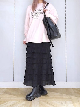 「アイテム（スウェット）」を使った、oharu14さん（レディース・165cm・20代）の秋コーディネート