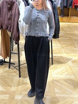 「アイテム（スウェットパンツ）」を使った、oharu14さん（レディース・165cm・20代）の秋コーディネート