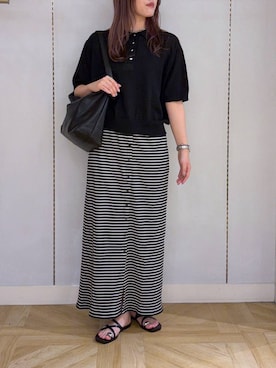 「LOWRYS FARM（ローリーズファーム）のアイテム（ショルダーバッグ）」を使った、oharu14さん（レディース・165cm）の夏コーディネート