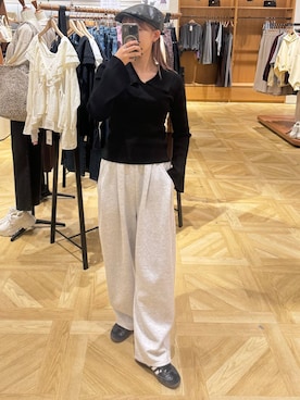 「アイテム（ハンチング/ベレー帽）」を使った、oharu14さん（レディース・165cm・20代）の秋コーディネート
