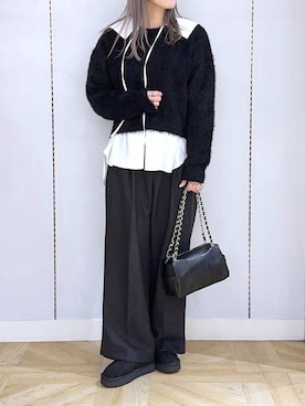 「アイテム（その他シューズ）」を使った、oharu14さん（レディース・165cm・20代）の冬コーディネート