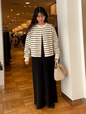 「アイテム（サロペット/オーバーオール）」を使った、むーさん（レディース・156cm）の秋コーディネート