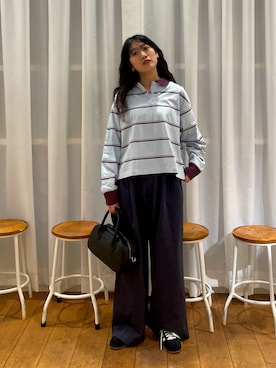 「アイテム（ポロシャツ）」を使った、mumumumu7742さん（レディース・156cm）の秋コーディネート