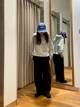「EKAL（エカル）のアイテム」を使った、むーさん（レディース・156cm）の秋コーディネート