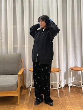 「アイテム（イヤーマフ）」を使った、むーさん（レディース・156cm）の秋コーディネート