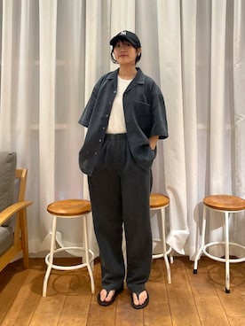 「HANES（ヘインズ）のアイテム」を使った、mumumumu7742さん（レディース・156cm）の夏コーディネート