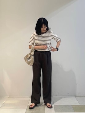 「ハンドルバッグ」｜むーさん（レディース・156cm）の夏コーディネート