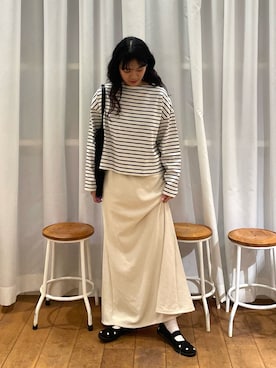 「ボーダートップス」｜mumumumu7742さん（レディース・156cm）の夏コーディネート