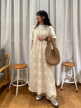 「ペーパーバッグ」｜mumumumu7742さん（レディース・156cm）の夏コーディネート