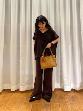 「RODE SKO（ロデスコ）のアイテム（バレエシューズ）」を使った、むーさん（レディース・156cm）の夏コーディネート