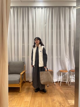 「アイテム（シャツワンピース）」を使った、mumumumu7742さん（レディース・156cm）の秋コーディネート