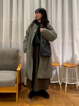「アイテム（その他アウター）」を使った、むーさん（レディース・156cm）の秋コーディネート