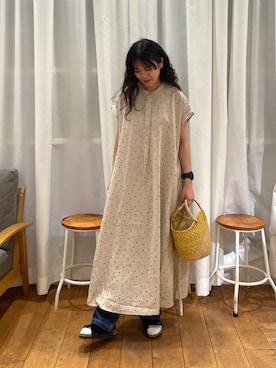 「柄物」｜「アイテム（ワンピース/ドレス）」を使った、mumumumu7742さん（レディース・156cm）の夏コーディネート