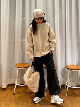 「アイテム（その他トップス）」を使った、むーさん（レディース・156cm）の秋コーディネート