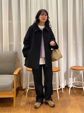 「イチ推しデニムコーデ」｜むーさん（レディース・156cm）の秋コーディネート