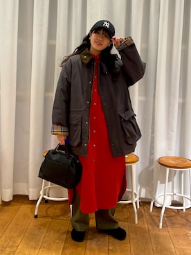 「URBAN RESEARCH DOORS(アーバンリサーチドアーズ)のアイテム(ワンピース)」を使った、むーさん(レディース・156cm)の秋コーディネート