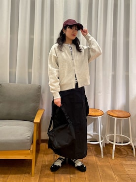 「Snow Peak（スノーピーク）のアイテム」を使った、むーさん（レディース・156cm）の春コーディネート