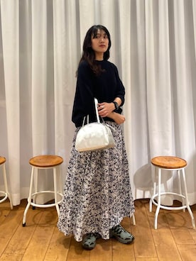 「柄物」｜むーさん（レディース・156cm）の夏コーディネート