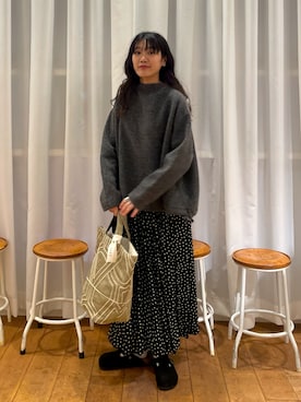 「アイテム（その他トップス）」を使った、むーさん（レディース・156cm）の秋コーディネート