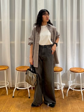 「adidas（アディダス）のadidas　TOKYO W（スニーカー）」を使った、むーさん（レディース・156cm）の秋コーディネート