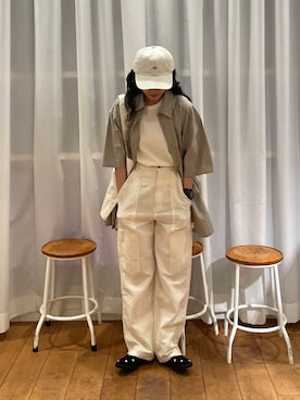 「柄物」｜むーさん（レディース・156cm）の夏コーディネート