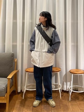 「clarks」｜「アイテム（アクセサリー）」を使った、むーさん（レディース・156cm）の冬コーディネート