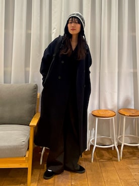 「アイテム（オールインワン・サロペット）」を使った、むーさん（レディース・156cm）の冬コーディネート