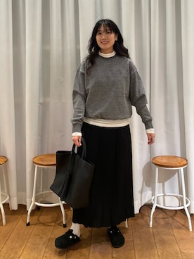 「RODE SKO（ロデスコ）のアイテム」を使った、むーさん（レディース・156cm）の秋コーディネート
