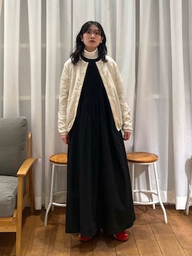 「DANTON」｜「アイテム（ワンピース/ドレス）」を使った、mumumumu7742さん（レディース・156cm）の冬コーディネート