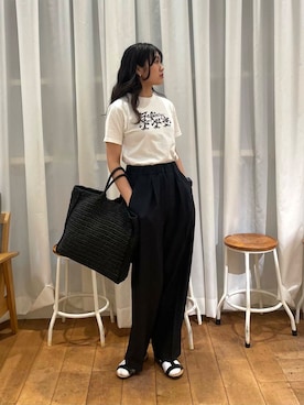 「ペーパーバッグ」｜mumumumu7742さん（レディース・156cm）の夏コーディネート