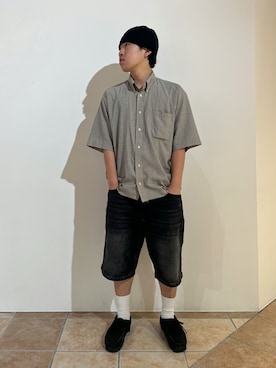 「アイテム（帽子）」を使った、blookさん（メンズ・172cm）の夏コーディネート