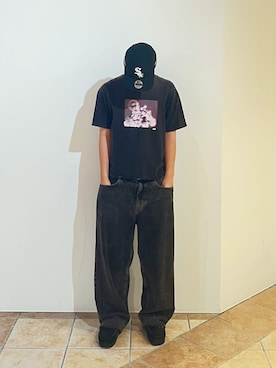 「アイテム（キャップ）」を使った、blookさん（メンズ・172cm・10代）の夏コーディネート