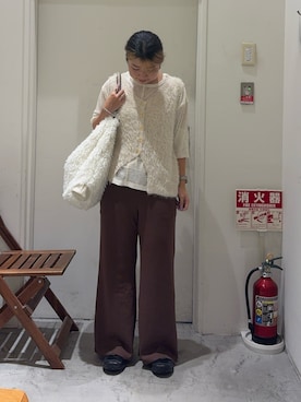 「アイテム（ベスト）」を使った、R!SAさん（レディース・160cm）の秋コーディネート