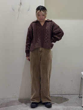 R!SAさん（骨格ストレート・レディース・160cm）の冬コーディネート