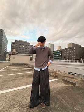 「MandO（Auntie Rosa）（エムオー）のアイテム」を使った、4o0131さん（メンズ・174cm）の秋コーディネート