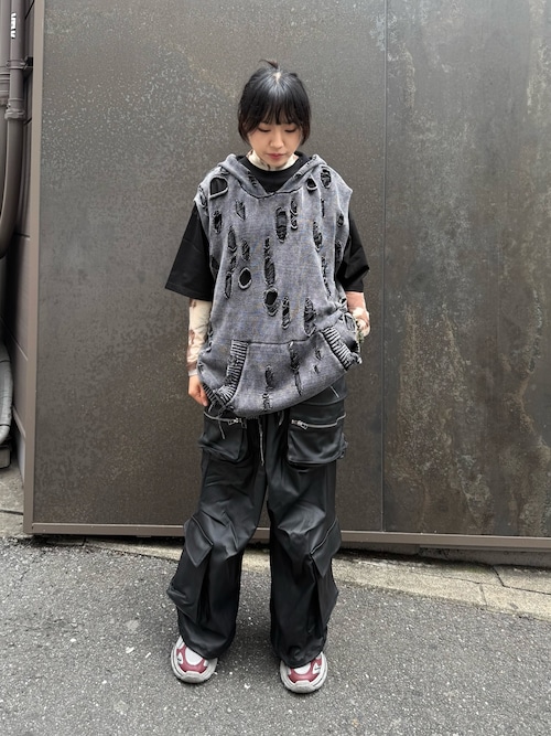 DankeSchon/ダンケシェーン/PREMIUM COATING WIDE POCKET PANTS