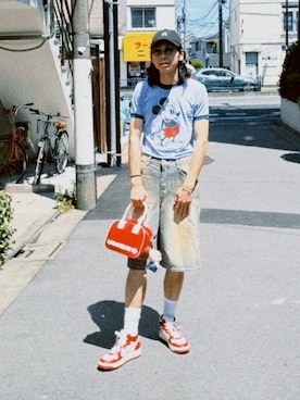 「アイテム（ハンドバッグ）」を使った、RYOSUKEさん（メンズ・178cm）の夏コーディネート