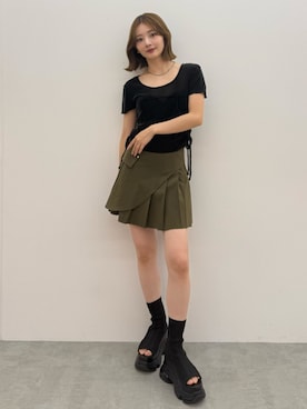 「女子会」｜MIZUKIさん（レディース・156cm）の夏コーディネート