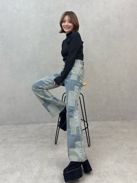 「MURUA（ムルーア）のアイテム」を使った、MIZUKIさん（レディース・156cm）の秋コーディネート