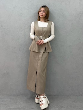 MIZUKIさん（レディース・156cm）の春コーディネート