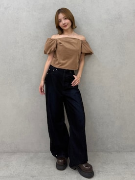 「MURUA（ムルーア）のアイテム」を使った、MIZUKIさん（レディース・156cm）の夏コーディネート