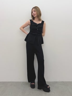 「MURUA（ムルーア）のアイテム」を使った、MIZUKIさん（レディース・156cm）の夏コーディネート
