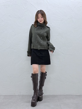 「MURUA（ムルーア）のアイテム」を使った、MIZUKIさん（レディース・156cm）の秋コーディネート