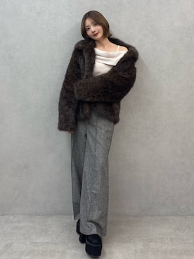 「MURUA（ムルーア）のアイテム」を使った、MIZUKIさん（レディース・156cm）の秋コーディネート