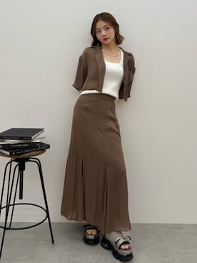 MIZUKIさん（レディース・156cm）の夏コーディネート