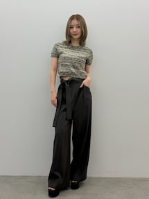 メランジクロップドニット【セットアップ着用可】｜ムルーア（MURUA